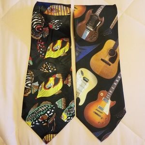 Vintage 2 Tie Lot, fun designs